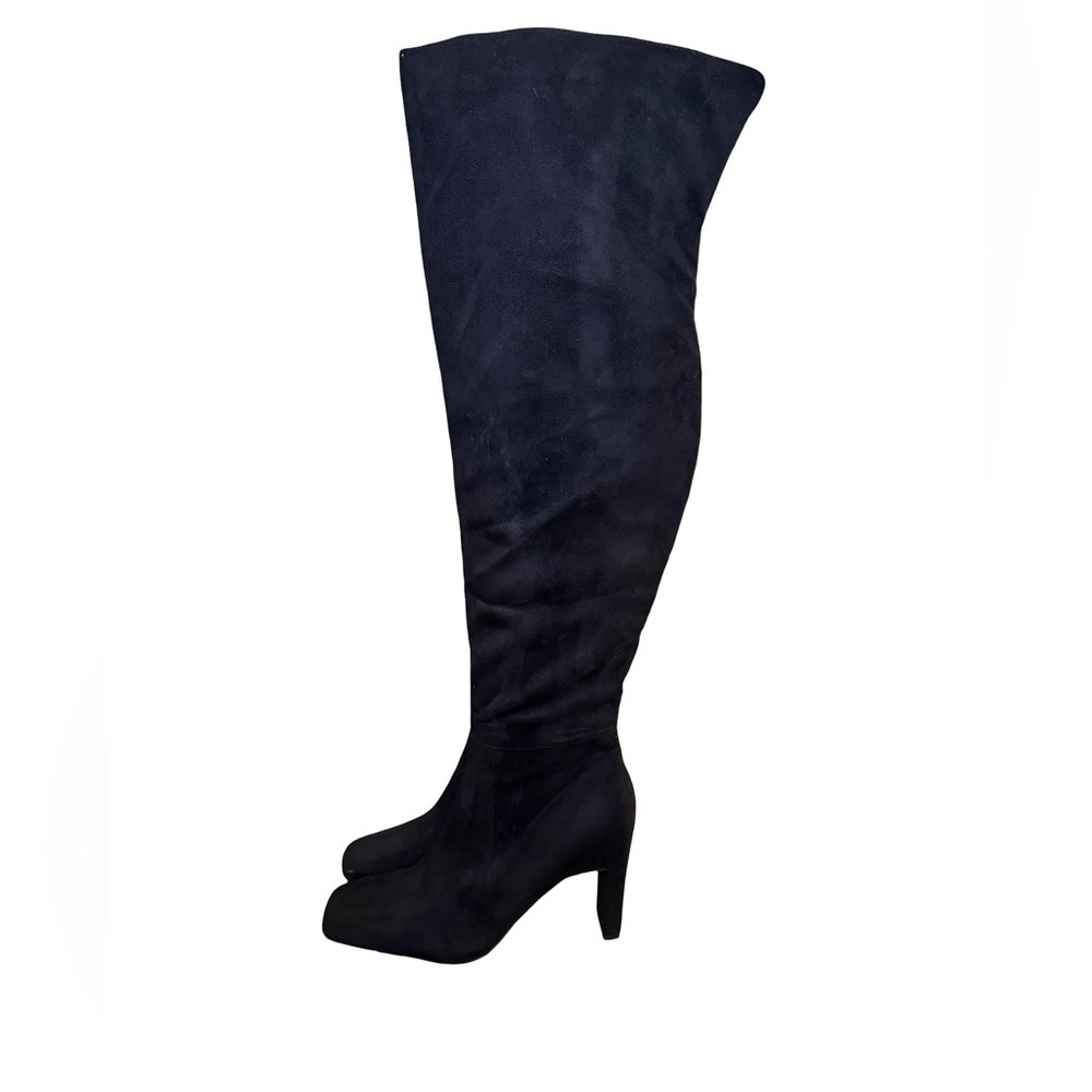 Boohoo Square Toe Over The Knee wide calf Boots (size 8) - Picture 3 of 16